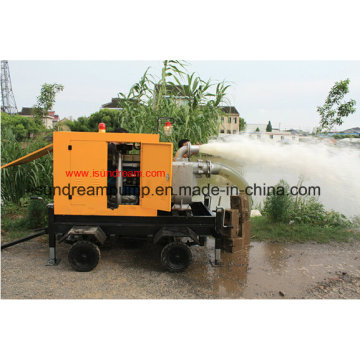 Trailer Mounted Self Priming Mobile Working Trash Pump